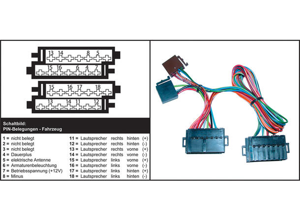 ISO-adapter, Volvo 740/760/850/940/960 